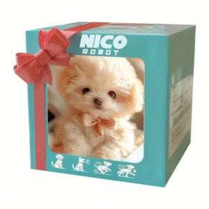 图层 20 Interactive Robot Dog Toy, Cute Puppy Toy Soft And Cuddly Stuffed Animal, Perfect for Birthdays And Holidays Christmas Gift for Kids, Black Friday Promotion, A Leash Will Be Given